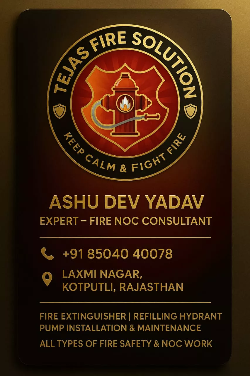 Fire Safety Award Certificate 5 - Tejas Fire Safety Recognition